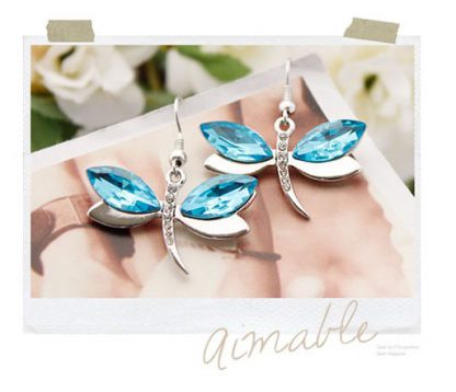 Set nakita Kačji pastir s kristali Swarovski® ocean modra - Image 4