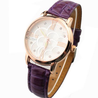 Ročna ura  Oblak s Swarovski Elements kristali vijola