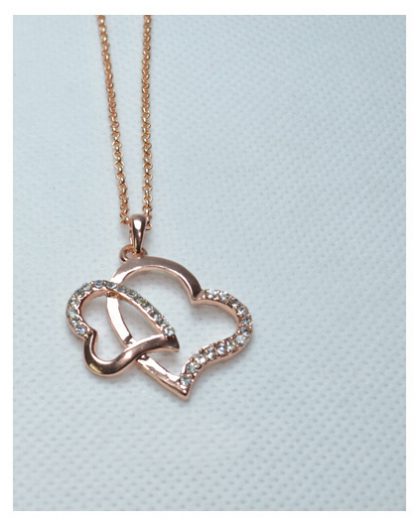 Ogrlica Objet srček s kristali Swarovski® zlat - Image 3