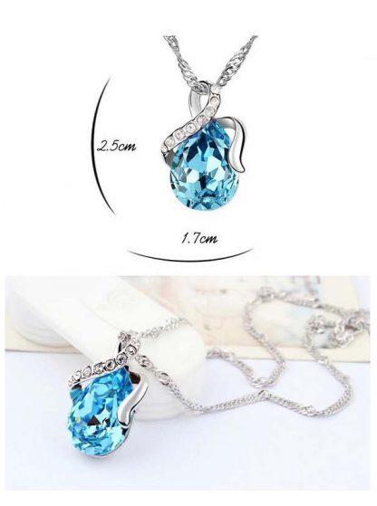 Ogrlica Josephine s kristali Swarovski® rdeča - Image 3