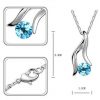 Ogrlica s kristali Swarovski® Vila ocean modra - Image 3