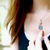 Set nakita Srce v steklenički s kristali Swarovski® roza - Image 4