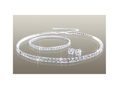 Neverjetni 4-delni set  nakita s kristali Swarovski®