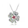 Ogrlica s kristali Swarovski® Deteljica multicolour