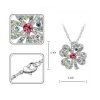 Ogrlica s kristali Swarovski® Deteljica multicolour - Image 2
