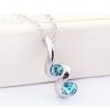 Ogrlica Cathy s kristali Swarovski® ocean modra - Image 3