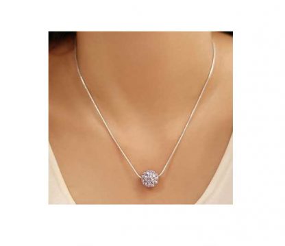 Ogrlica kristali Swarovski® Krogla ocean modra - Image 3