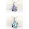 Ogrlica s kristali Swarovski® Angelske solze modra - Image 3