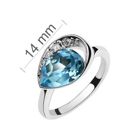 Tridelni set nakita Angelske oči s kristali Swarovski® vijola - Image 4