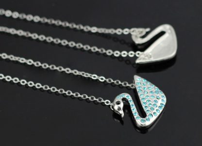 Ogrlica Labod s kristali Swarovski® ocean moder - Image 3