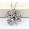 Ogrlica s kristali Swarovski® Deteljica vijola - Image 3