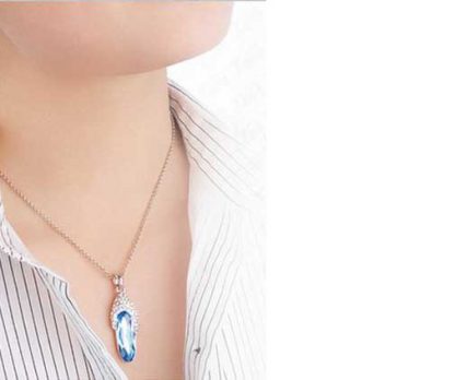Ogrlica s kristali Swarovski® Pariz bel - Image 3