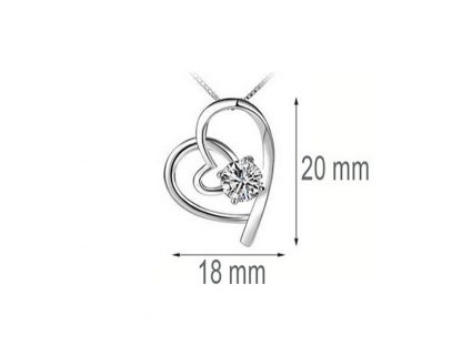 Ogrlica Divje srce s kristali Swarovski® - Image 2