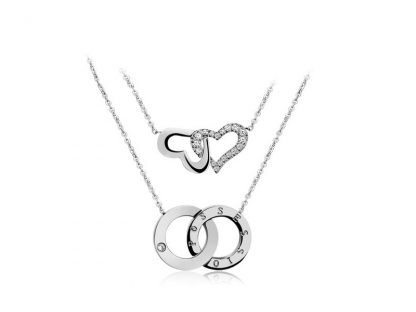 Ogrlica Infinityi s kristali Swarovski®