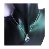 Ogrlica Medaljon Salomon s kristali Swarovski® vijola - Image 2