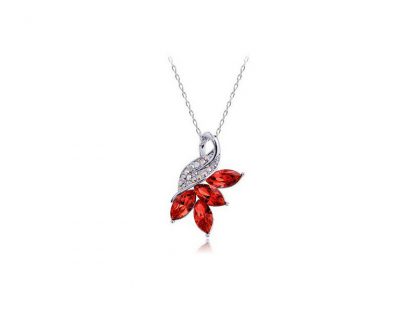 Ogrlica Liberty s kristali Swarovski® rdeča