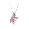 Ogrlica Liberty s kristali Swarovski® roza