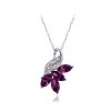 Ogrlica Liberty s kristali Swarovski® vijolična