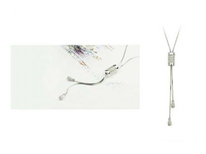 Ogrlica s kristali Swarovski® srebrna - Image 2