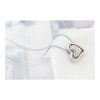 Ogrlica Skriti srček s kristali Swarovski® bela - Image 2