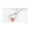 Ogrlica Srček in solza s kristali Swarovski® rdeč - Image 2