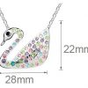 Ogrlica Labod s kristali Swarovski® ocean moder - Image 4