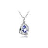 Ogrlica s kristali Swarovski® Angelske solze modra