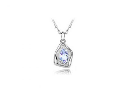 Ogrlica s kristali Swarovski® Angelske solze vijola