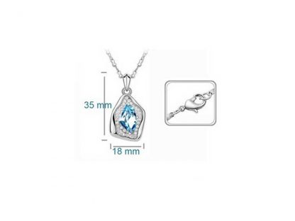 Ogrlica s kristali Swarovski® Angelske solze vijola - Image 2