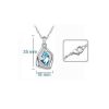 Ogrlica s kristali Swarovski® Angelske solze modra - Image 2