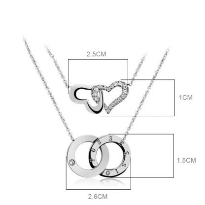 Ogrlica Infinityi s kristali Swarovski® - Image 4