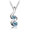 Ogrlica Cathy s kristali Swarovski® ocean modra