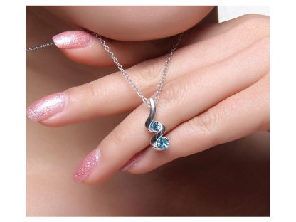 Ogrlica Cathy s kristali Swarovski® vijolična - Image 2