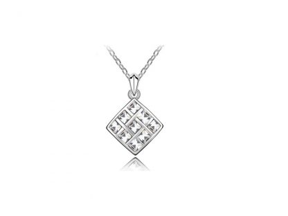 Ogrlica Elizabeta s kristali Swarovski® bela