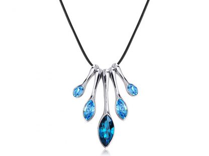 Ogrlica Feniks s kristali Swarovski® ocean modra