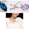 Ogrlica Feniks s kristali Swarovski® ocean modra - Image 2