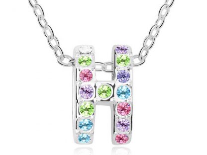 Ogrlica H s kristali Swarovski® multi