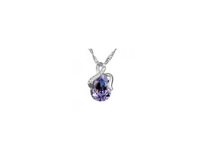 Ogrlica Josephine s kristali Swarovski® vijola