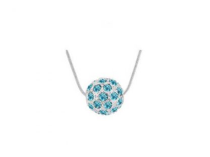 Ogrlica kristali Swarovski® Krogla ocean modra