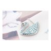 Ogrlica Labod s kristali Swarovski® ocean moder - Image 2