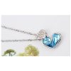 Ogrlica Ljubezen s kristali Swarovski® ocean modra - Image 2