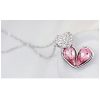 Ogrlica Ljubezen s kristali Swarovski® roza - Image 2