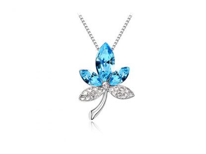 Ogrlica s kristali Swarovski® Lucky ocean modra