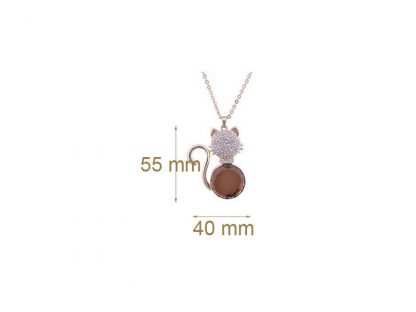 Ogrlica Nicki s kristali Swarovski® zlata - Image 2
