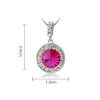 Ogrlica s kristali Swarovski® Medaljon bel - Image 2