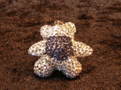 Ogrlica s kristali Swarovski® Medvedek vijola - Image 2