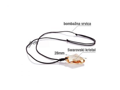 Ogrlica Morje s kristali Swarovski® modra - Image 2