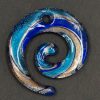 Ogrlica iz murano stekla Spirala modra - Image 2
