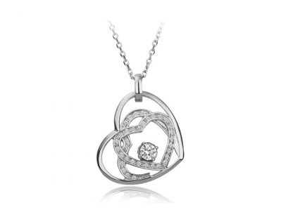 Ogrlica Naomi s kristali Swarovski® bela