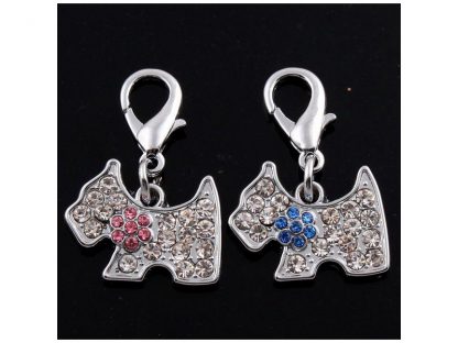 Obesek Psiček2 s kristali Swarovski®